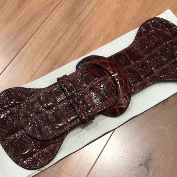 90s VTG michael rose leather belt - Picture 3 of 8